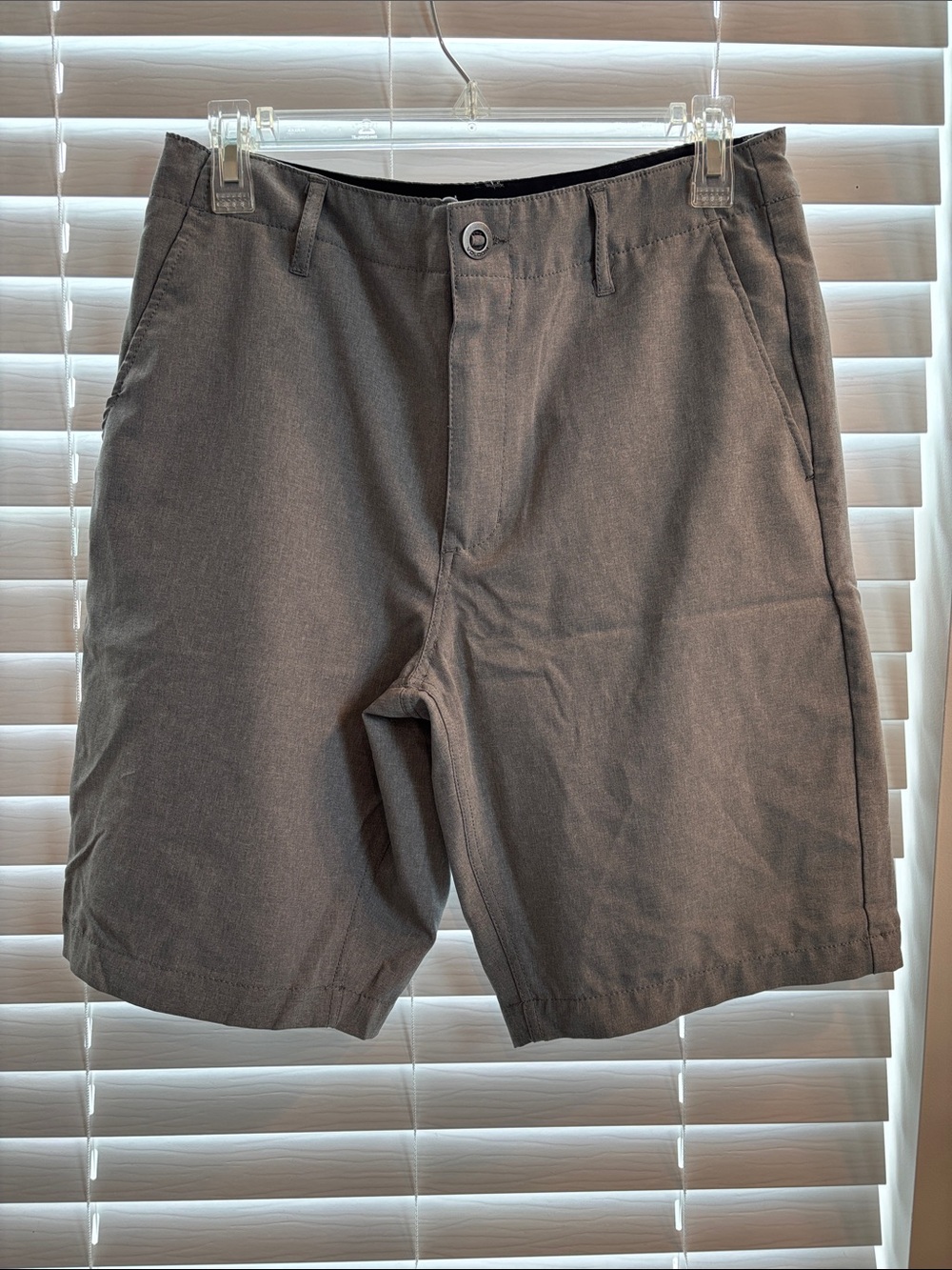 Volcom Gray Flat Front Men's Shorts